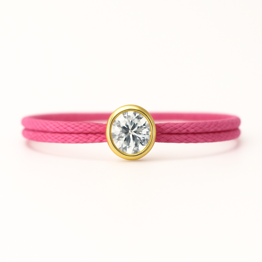 "Avec Moi" Brilliant Pink Bracelet
