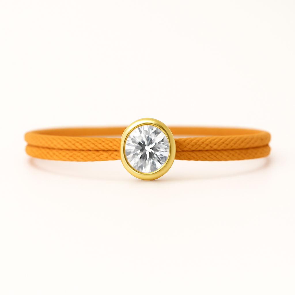 "Avec Moi" Brilliant Orange Bracelet