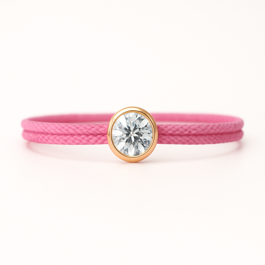 "Avec Moi" Brilliant Pink Bracelet
