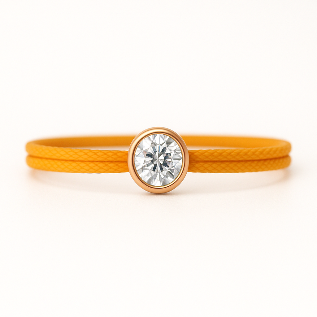 "Avec Moi" Brilliant Orange Bracelet