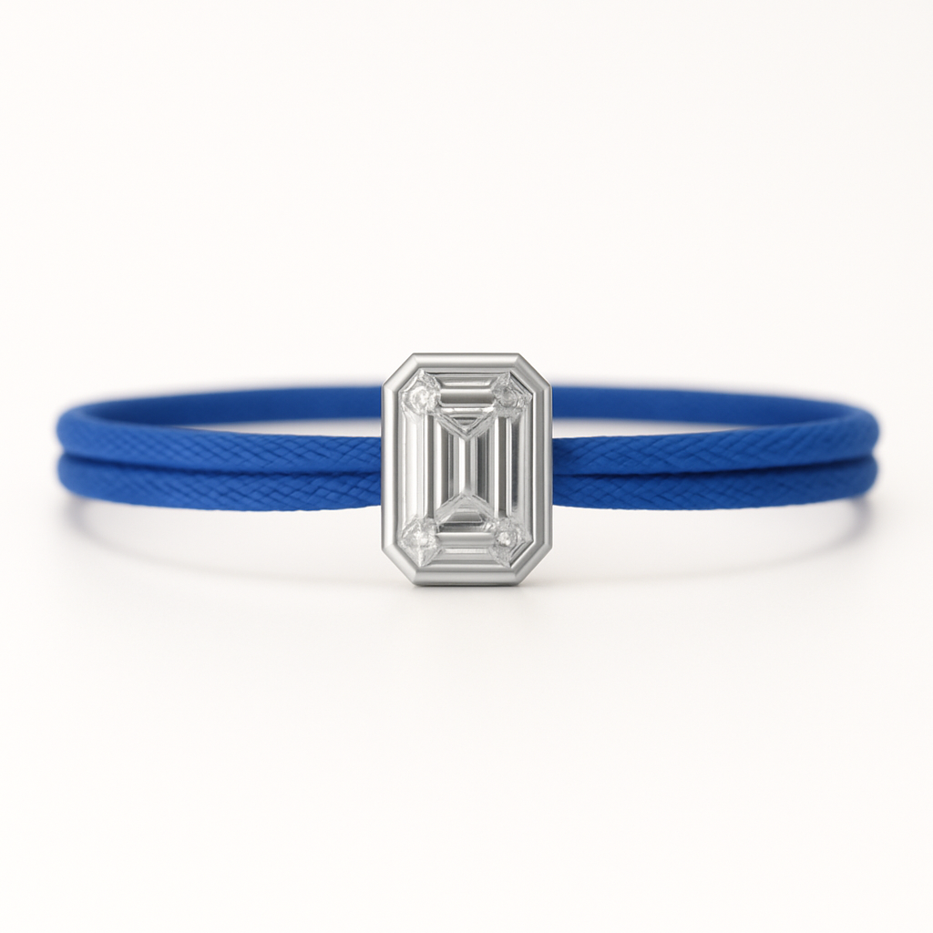 "Avec Moi" Emerald Bracelet Royal Blue