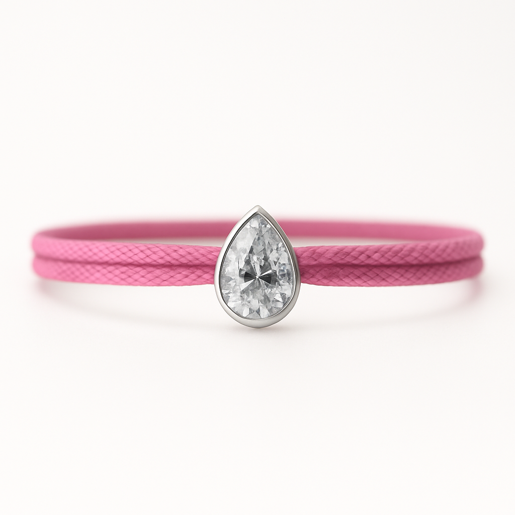 "Avec Moi" Pear Bracelet Pink