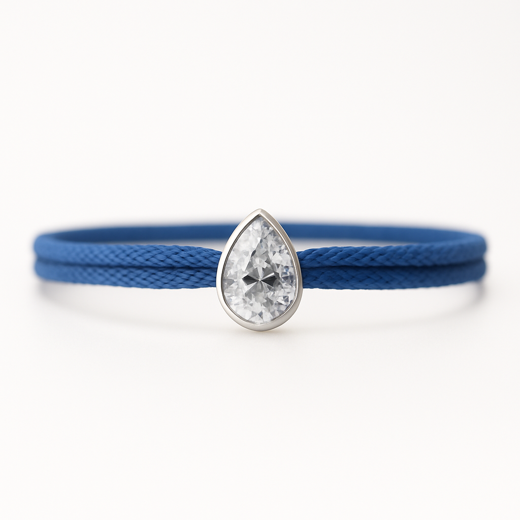 "Avec Moi" Pear Bracelet Royal Blue