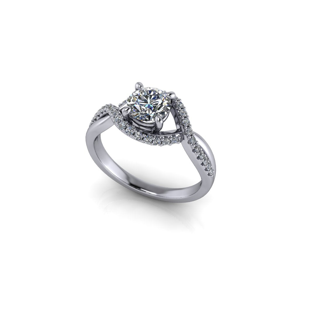 Infinity - Solitaire Inspired Ring