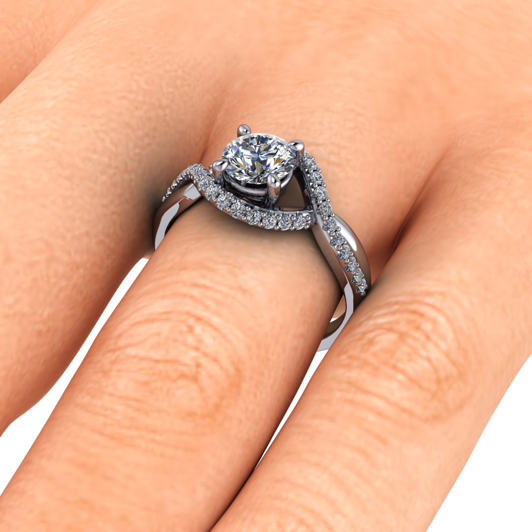 Infinity - Solitaire Inspired Ring