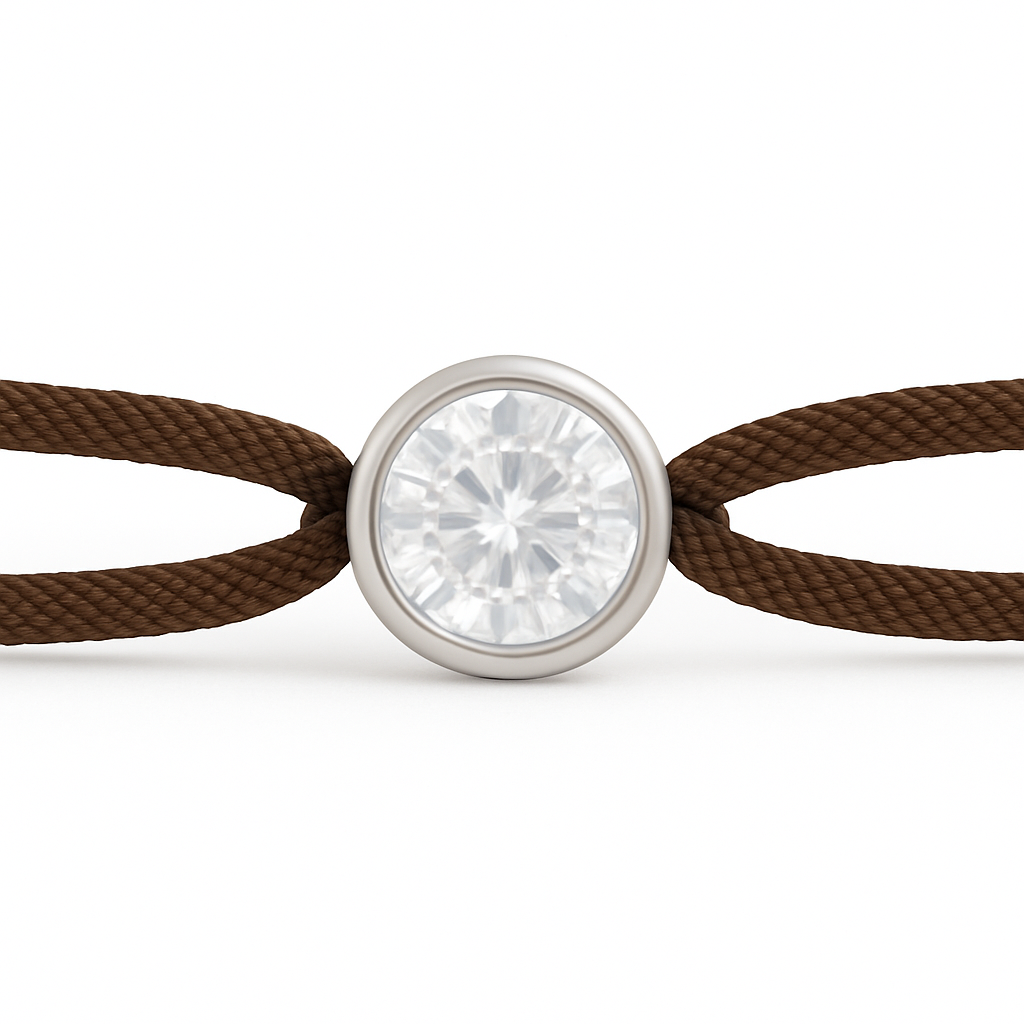 "Avec Moi" Brilliant Brown Bracelet