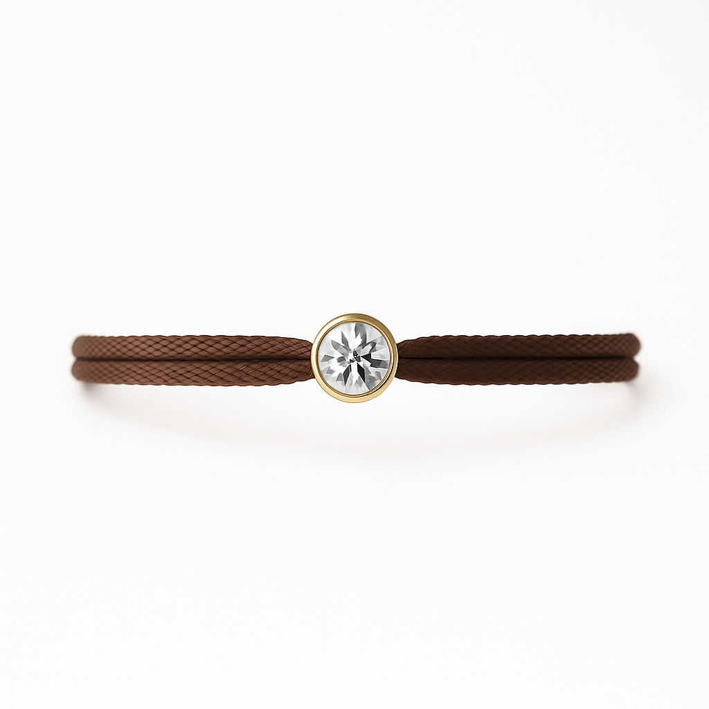 "Avec Moi" Brilliant Brown Bracelet