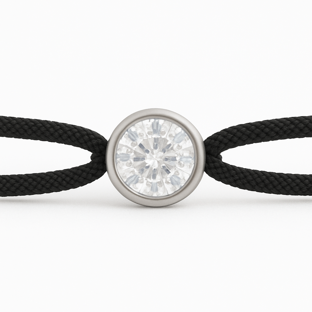 "Avec Moi" Brilliant Black Bracelet