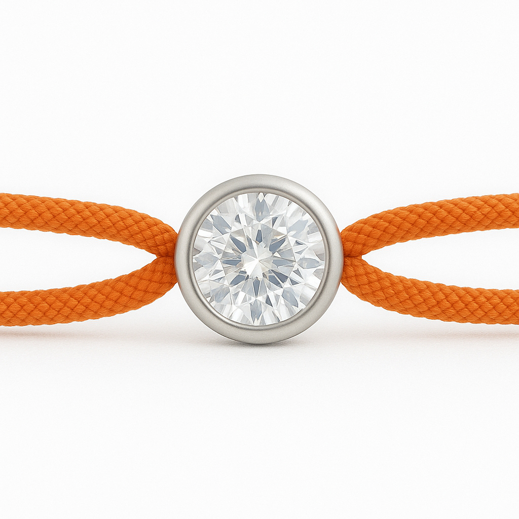 "Avec Moi" Brilliant Orange Bracelet