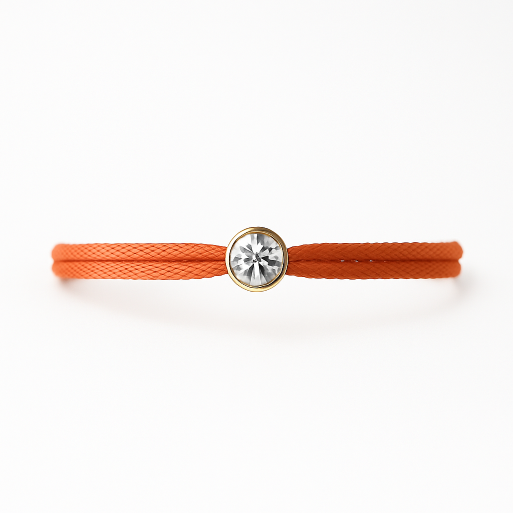 "Avec Moi" Brilliant Orange Bracelet